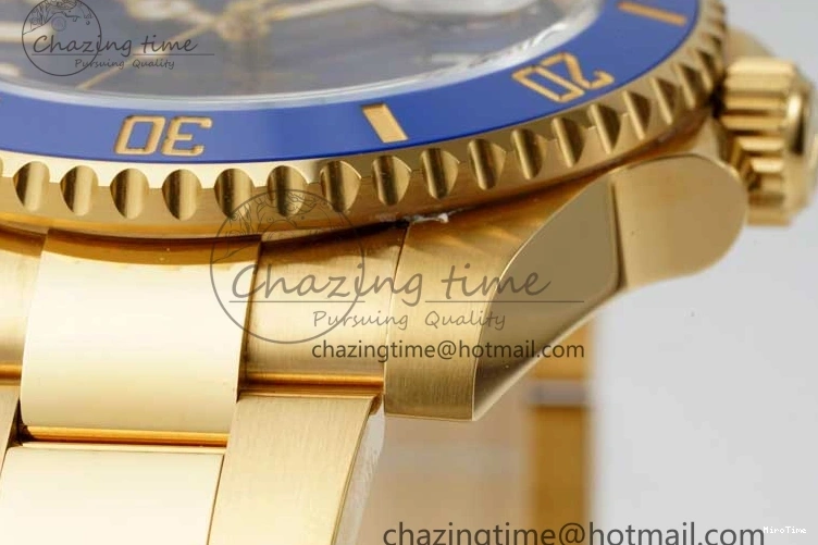 MiroTime 0220 EasyMatch Submariner 116618 LB Blue Ceramic YG Plated 904L Steel Clean 1:1 Best Edition VR 2092